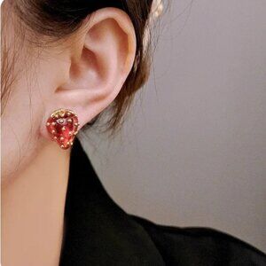 Kate Spade New York Stud Red Strawberry Fruit  Earrings